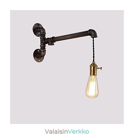 Vintage Industrial Pipe Seinävalot Kytkimellä Creative Lights Ravintola Kahvila Baari Sisustusvalaistus 1 vaalealla maalatulla viimeistelyllä Vintage Industrial Pipe Seinävalot Kytkimellä Creative Lights Ravintola Kahvila Baari Sisustusvalaistus 1 vaalealla maalatulla viimeistelyllä