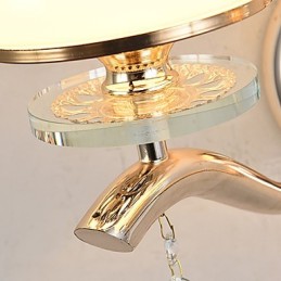 Moderni ja nykyaikainen galvanoitu ominaisuus Crystal Ambient Light -seinävalaisimille