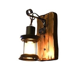 Rustic Lodge Perinteinen klassinen maalausominaisuus Downlight-seinävalaisimille
