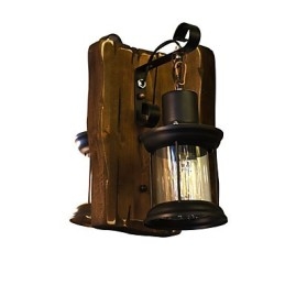 Rustic Lodge Perinteinen klassinen maalausominaisuus Downlight-seinävalaisimille