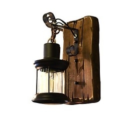 Rustic Lodge Perinteinen klassinen maalausominaisuus Downlight-seinävalaisimille
