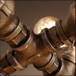 American Industrial Water Pipe Retrotyylinen Wind 7 Light riippuva kattokruunu
