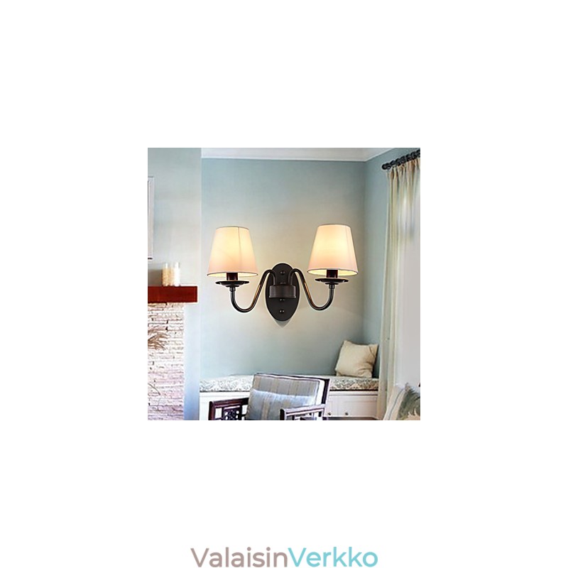 Rustic Lodge Simple Vintage Painting Feature Ambient Light -seinävalaisimet