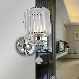 Crystal Modern Contemporary Galvanoitu ominaisuus Uplight Seinävalaisin Seinävalaisin