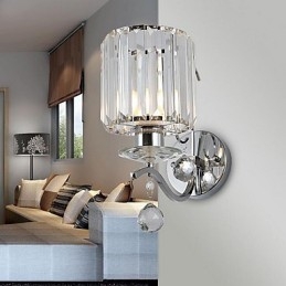 Crystal Modern Contemporary Galvanoitu ominaisuus Uplight Seinävalaisin Seinävalaisin