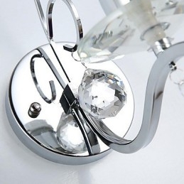 Crystal Modern Contemporary Galvanoitu ominaisuus Uplight Seinävalaisin Seinävalaisin