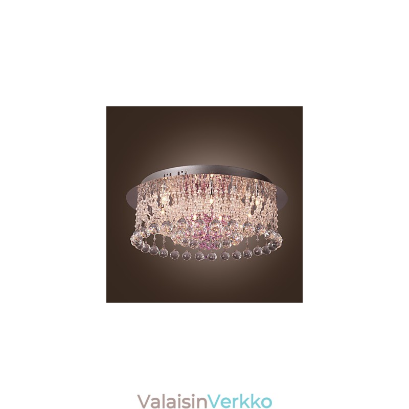 Ylellinen kristallikruunu 12 valolla Louis Design