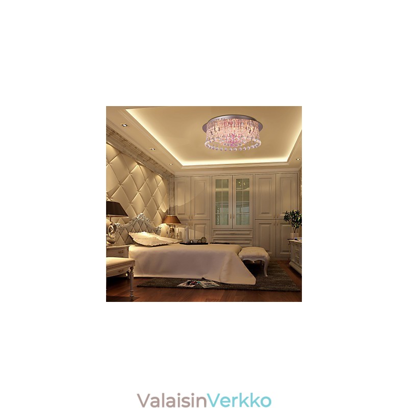 Ylellinen kristallikruunu 12 valolla Louis Design