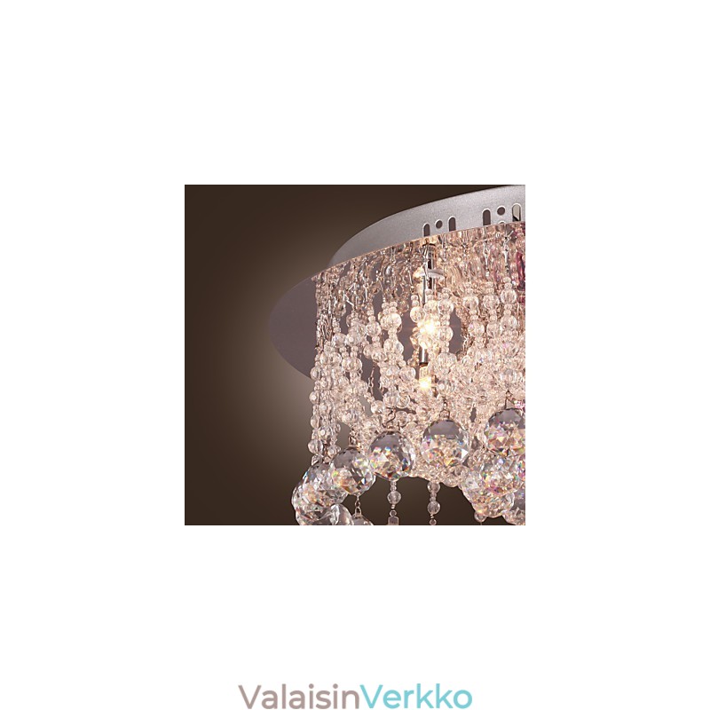 Ylellinen kristallikruunu 12 valolla Louis Design