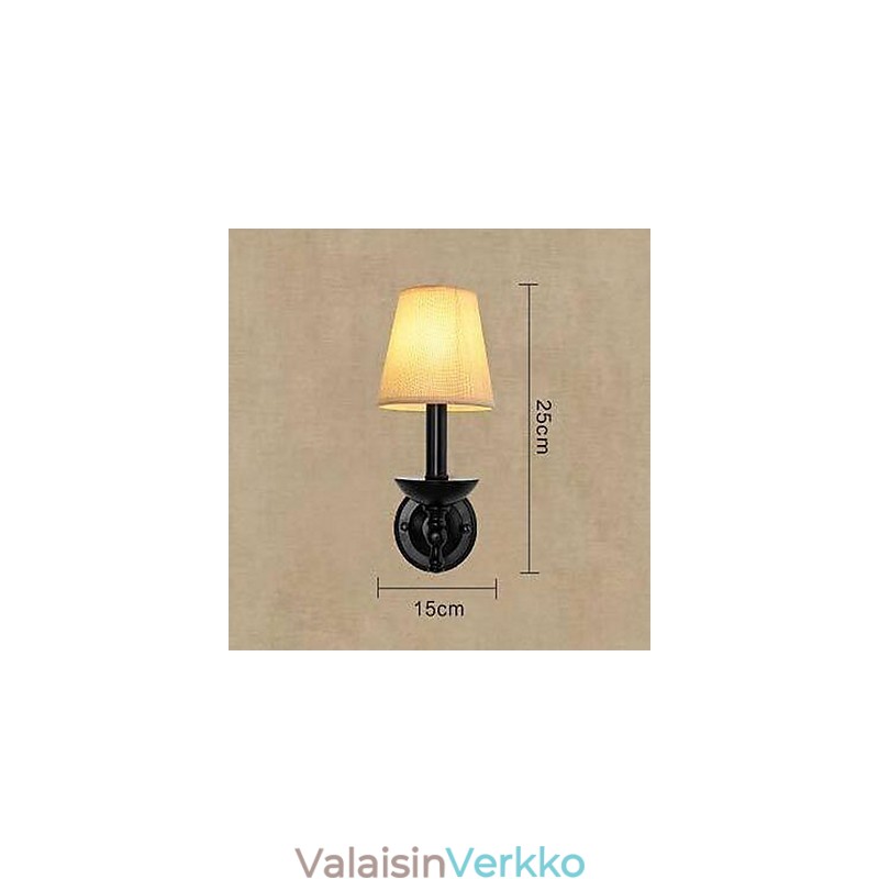 Vintage-muissa on alasvalaisimet seinävalaisimet