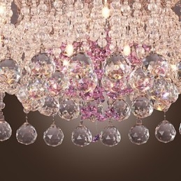 Ylellinen kristallikruunu 12 valolla Louis Design