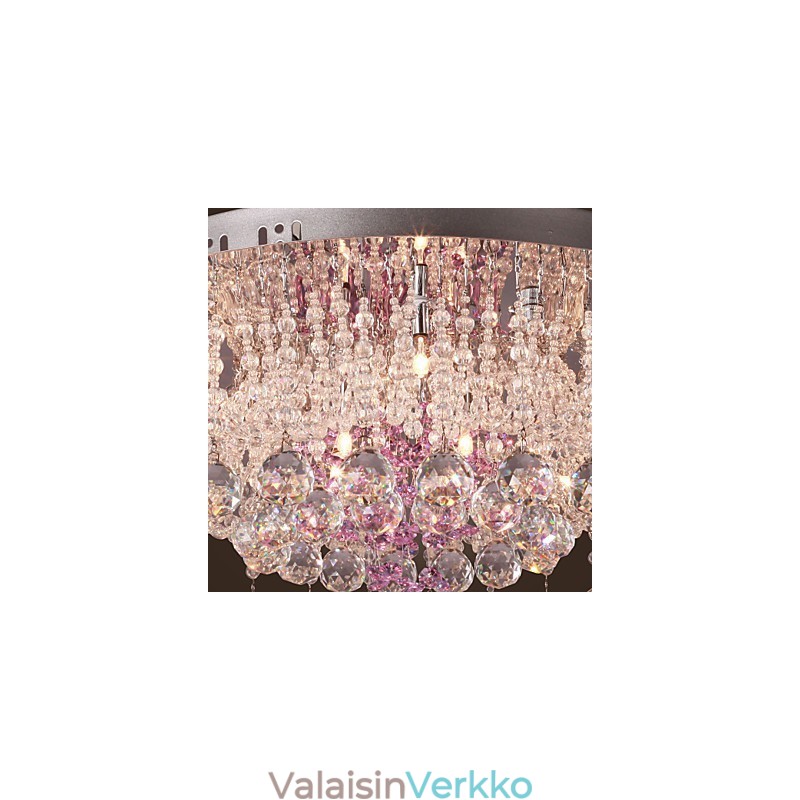 Ylellinen kristallikruunu 12 valolla Louis Design
