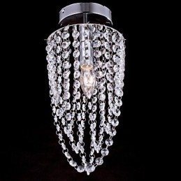 Kattolamput 1 Light Crystal Artistic ruostumaton teräspinnoitus