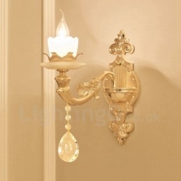 Single Light Perinteinen Classic Olohuone Ruokailuhuone Makuuhuone Metal Luxury Indoor Seinävalaisimet