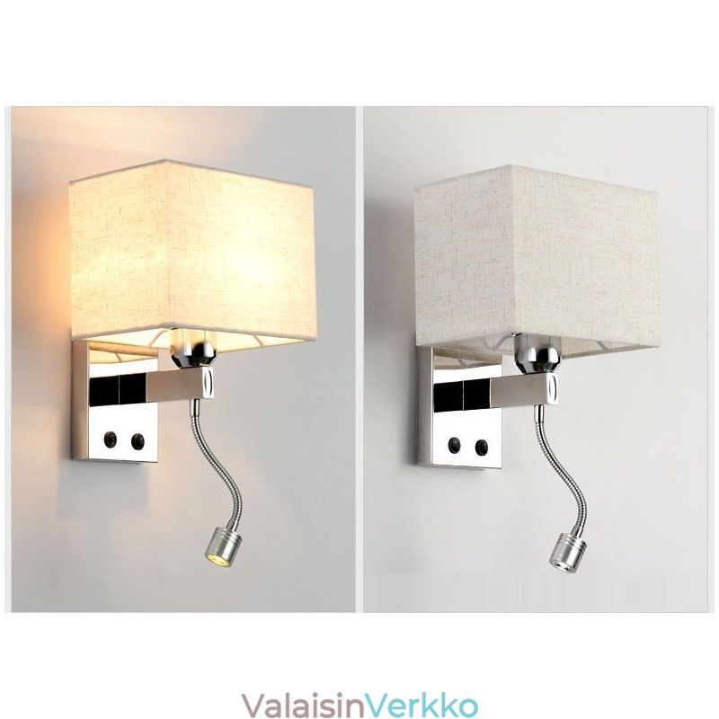 Moderni hotellihuone Reading Creative Fabric -käytävä Parveke Yövalaisin Seinävalo