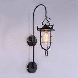 Retro Dock Seinävalaisin Musta Wharf Seinävalot Dock Sconce Ravintola Olohuone Kahvila Baari Vaatekauppa