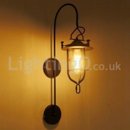 Retro Dock Seinävalaisin Musta Wharf Seinävalot Dock Sconce Ravintola Olohuone Kahvila Baari Vaatekauppa