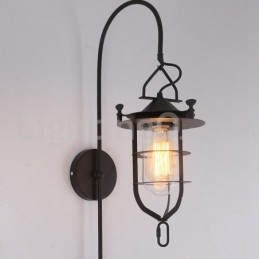 Retro Dock Seinävalaisin Musta Wharf Seinävalot Dock Sconce Ravintola Olohuone Kahvila Baari Vaatekauppa