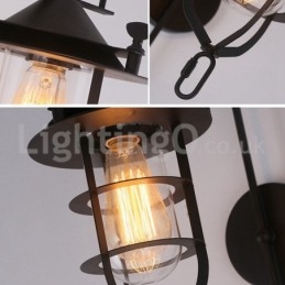 Retro Dock Seinävalaisin Musta Wharf Seinävalot Dock Sconce Ravintola Olohuone Kahvila Baari Vaatekauppa