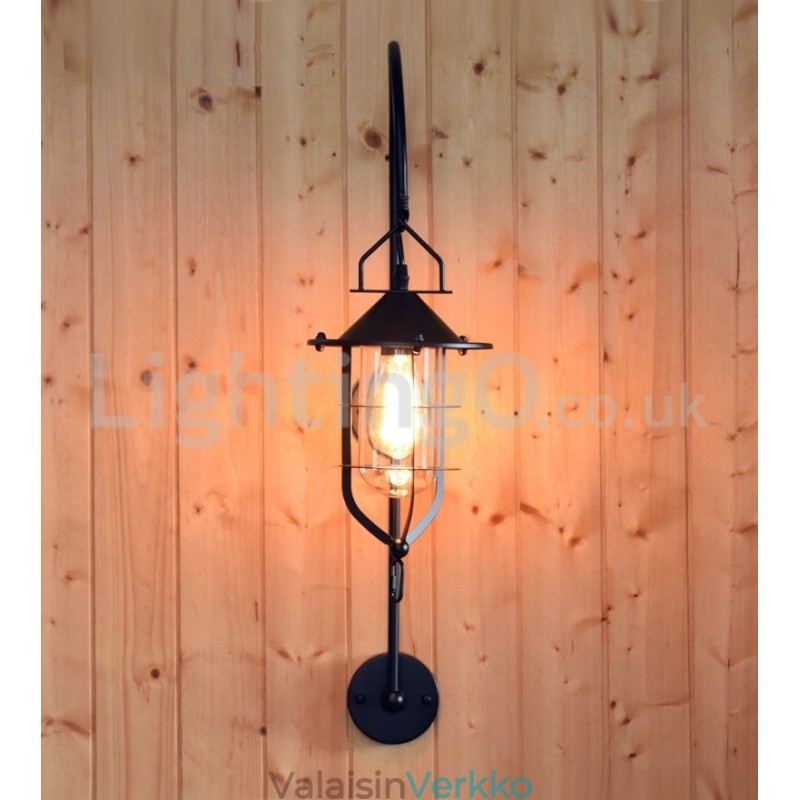 Retro Dock Seinävalaisin Musta Wharf Seinävalot Dock Sconce Ravintola Olohuone Kahvila Baari Vaatekauppa