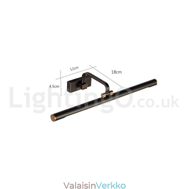 IPMirror Lamp Kylpyhuoneen Valaisimet Puhdas messinki seinävalaisin akryylivarjostimella