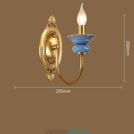 100 % puhdasta messinkiä ylellinen maalaismainen retro vintage messinkikeramiikka 1 valo kynttilän seinävalo Erikois hotellitoimiston esittelytilaan Olohuone ruokasaliin 100 % puhdasta messinkiä ylellinen maalaismainen retro vintage messinkikeramiikka 1 valo kynttilän seinävalo Erikois hotellitoimiston esittelytilaan Olohuone ruokasaliin