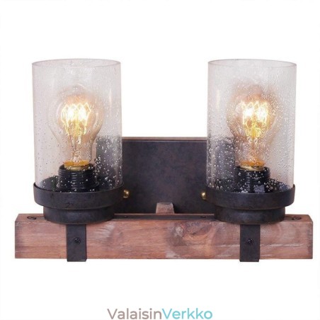2 Light Vintage Puinen Industrial Style seinävalaisin Wind Bar Loft Coffee Restaurant -ravintolaan 2 Light Vintage Puinen Industrial Style seinävalaisin Wind Bar Loft Coffee Restaurant -ravintolaan