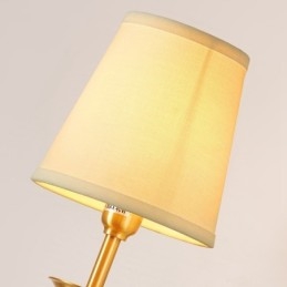 Puhdasta messinkiä ylellinen rustiikki retro vintage 1 valokynttilä seinävalaisin kangasvarjolla Erikois hotellimakuuhuoneen esittelytilaan Olohuone ruokailuhuone