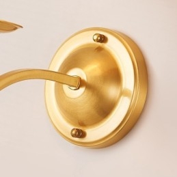 Puhdasta messinkiä ylellinen rustiikki retro vintage 1 valokynttilä seinävalaisin kangasvarjolla Erikois hotellimakuuhuoneen esittelytilaan Olohuone ruokailuhuone