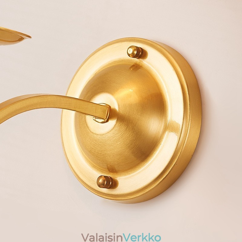 Puhdasta messinkiä ylellinen rustiikki retro vintage 1 valokynttilä seinävalaisin kangasvarjolla Erikois hotellimakuuhuoneen esittelytilaan Olohuone ruokailuhuone