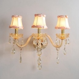 3 Light Gold K9 Crystal kynttilä Retro lasiseinävalaisin