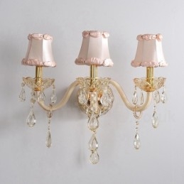 3 Light Gold K9 Crystal kynttilä Retro lasiseinävalaisin