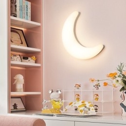 20W Nordic Indoor Moon Shape lastenhuoneen seinävalaisimet kattovalaisimet