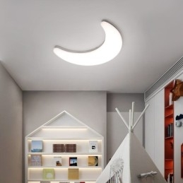 20W Nordic Indoor Moon Shape lastenhuoneen seinävalaisimet kattovalaisimet