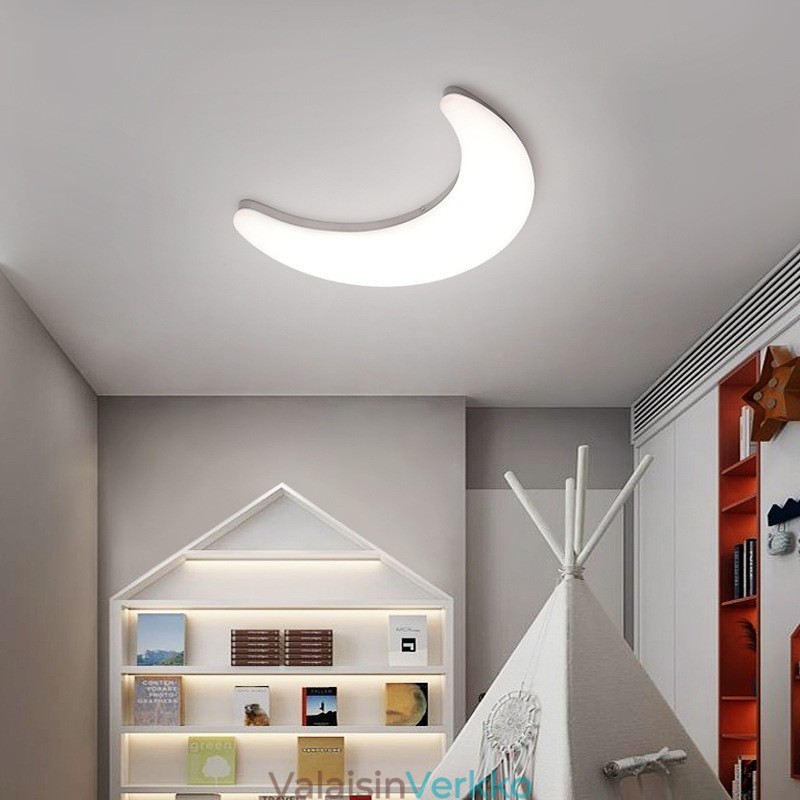 20W Nordic Indoor Moon Shape lastenhuoneen seinävalaisimet kattovalaisimet