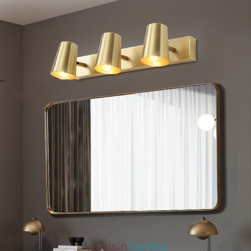 Nordic Brass Mirror Spot Seinävalaisin