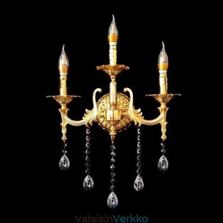 Eurooppalainen seinävalaisin Ylellinen seinävalaisin Crystal Drop -koristelamppu yövalaistus Eurooppalainen seinävalaisin Ylellinen seinävalaisin Crystal Drop -koristelamppu yövalaistus