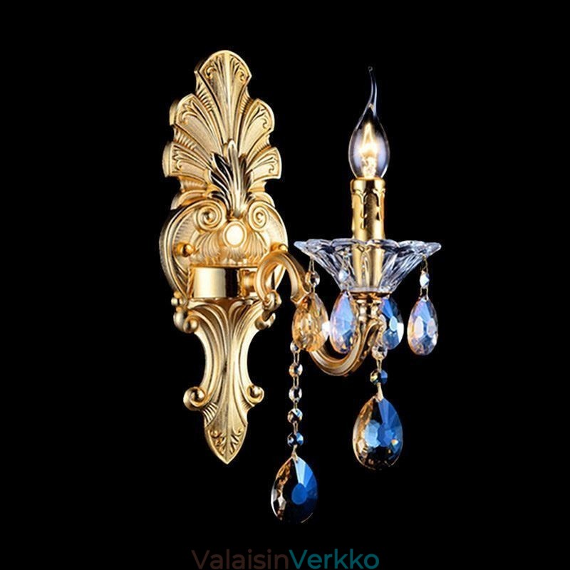 Eurooppalainen seinävalaisin Ylellinen seinävalaisin Crystal Drop -koristelamppu yövalaistus