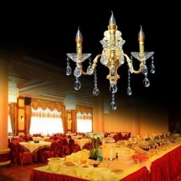 Eurooppalainen seinävalaisin Ylellinen seinävalaisin Crystal Drop -koristelamppu yövalaistus