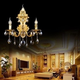 Eurooppalainen muoti seinävalaisin Ylellinen Crystal Drop -seinävalaisin