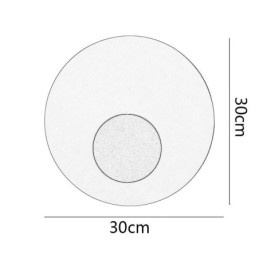 Nordic Wall Light Black Gold Pyöreä täyskuparinen seinävalaisin