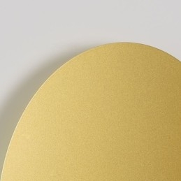 Nordic Wall Light Black Gold Pyöreä täyskuparinen seinävalaisin