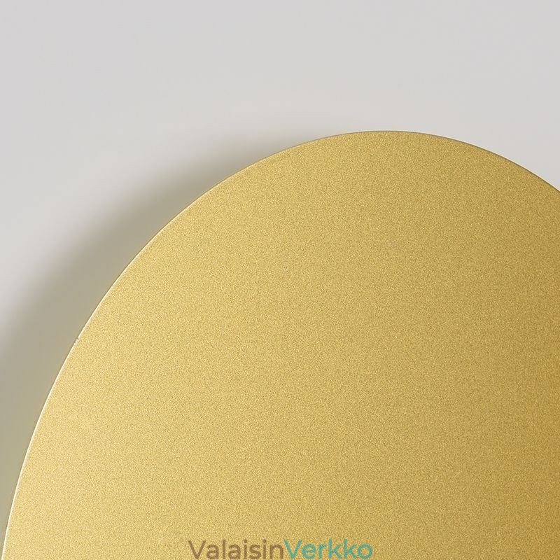 Nordic Wall Light Black Gold Pyöreä täyskuparinen seinävalaisin