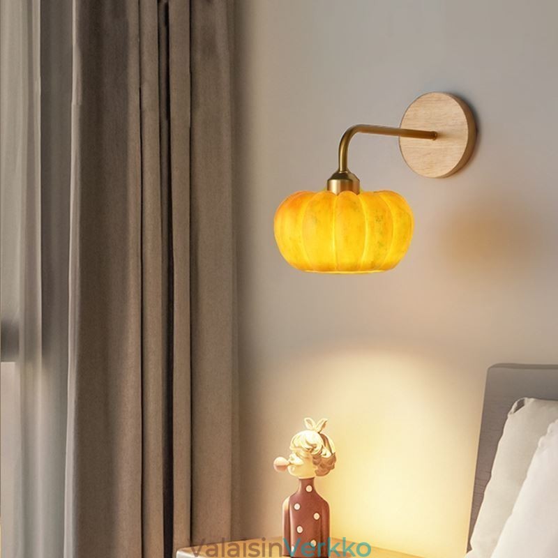 Pumpkin Seinävalaisin Japanilainen Retro Seinävalaisin