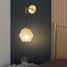 Moderni seinävalaisin Creative lasiseinälamppu