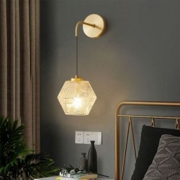Moderni seinävalaisin Creative lasiseinälamppu