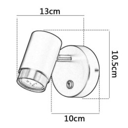Moderni kääntyvä seinävalaisin Minimalistinen lamppukäytävälamppu