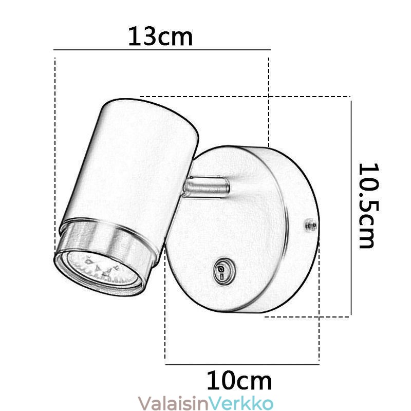 Moderni kääntyvä seinävalaisin Minimalistinen lamppukäytävälamppu