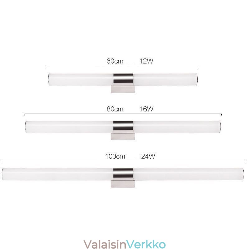 Peilivalo ruostumattomasta teräksestä moderni seinävalaisin Kylpyhuoneen valot seinävalaisin