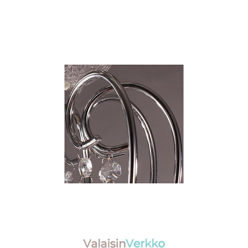 Perinteinen klassinen kristallikromimetallikattokruunu